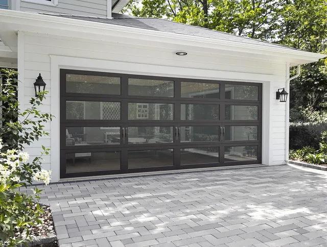 Darien Garage Door Repair design specialist presenting custom garage door options to Darien homeowner