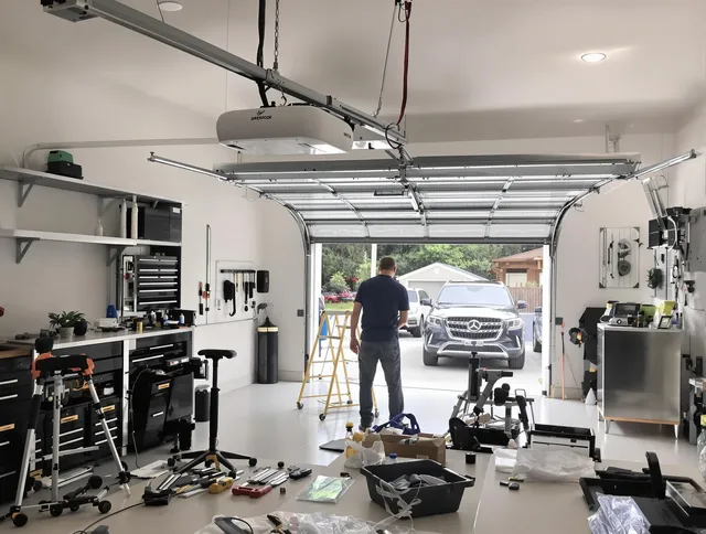 Garage door opener installation by Darien Garage Door Repair in Darien