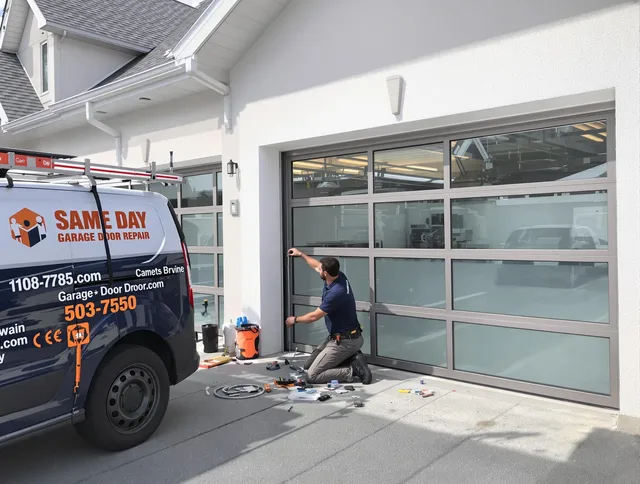 Same-day garage door repair service by Darien Garage Door Repair in Darien